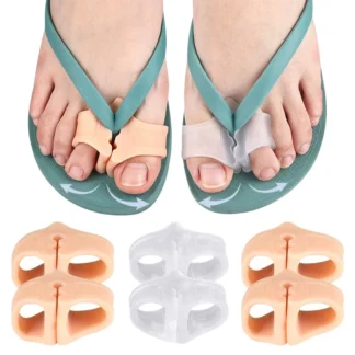 Separador de dedos del pie, herramienta para el cuidado de los pies, Corrector de juanete de silicona, Hallux Valgus, alisador de corrección de dedo pulgar, 1 ud.