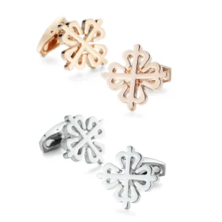 Gemelos clásicos para camisa francesa para hombre, metal de cobre, puños cruzados huecos, botones, accesorios para traje, regalos de joyería de boda