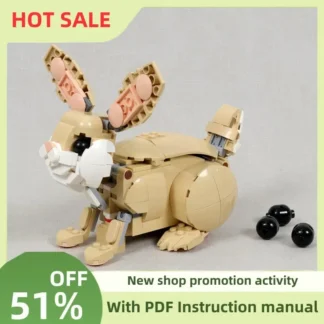 Nuevo 369 Uds. Popular serie de Pascua lindo conejito Moc-31162 modelo de bloques de construcción huevo de Pascua Diy Ideas creativas chico juguete festivales regalo