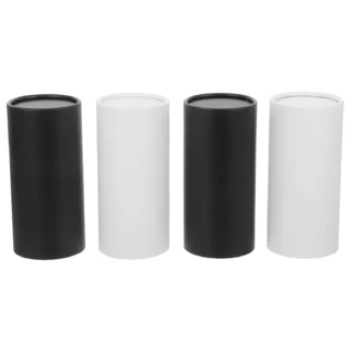 Soporte para cilindro de pañuelos para coche, servilletas redondas, caja de regalo de papel suave rellenable, toallas de Navidad, dispensador de tubos montado en el coche, 4 Uds.