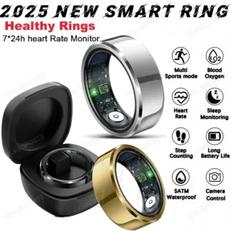2025 nuevo para Xiaomi anillo inteligente hombres mujeres, Monitor de ritmo cardíaco y oxígeno en sangre Smartring IP68 y 10ATM impermeable modo multideporte