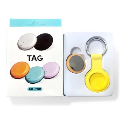 Smart-Smart Airtag Bluetooth GPS Tracker Mini localizador Pet Key Finder Air Tag Tracker Naranja