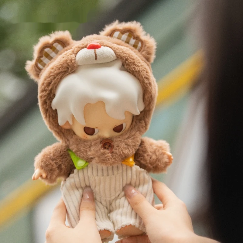 Sweetheart Little Bear-muñeco exquisito de peluche de vinilo, adorno de moda, muñeco de compañía relajante, regalo de cumpleaños para niña