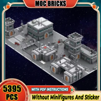 Modelo de película estrella Popular, bloques de construcción Moc, Base de batalla clonada, tecnología de ladrillo, montaje DIY, juguete de construcción, regalo de vacaciones