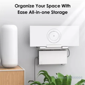 Soporte de pared 2 en 1 para enrutador Starlink Gen 3, Kit de soporte de montaje para ahorro de espacio, soporte para enrutador y fuente de alimentación