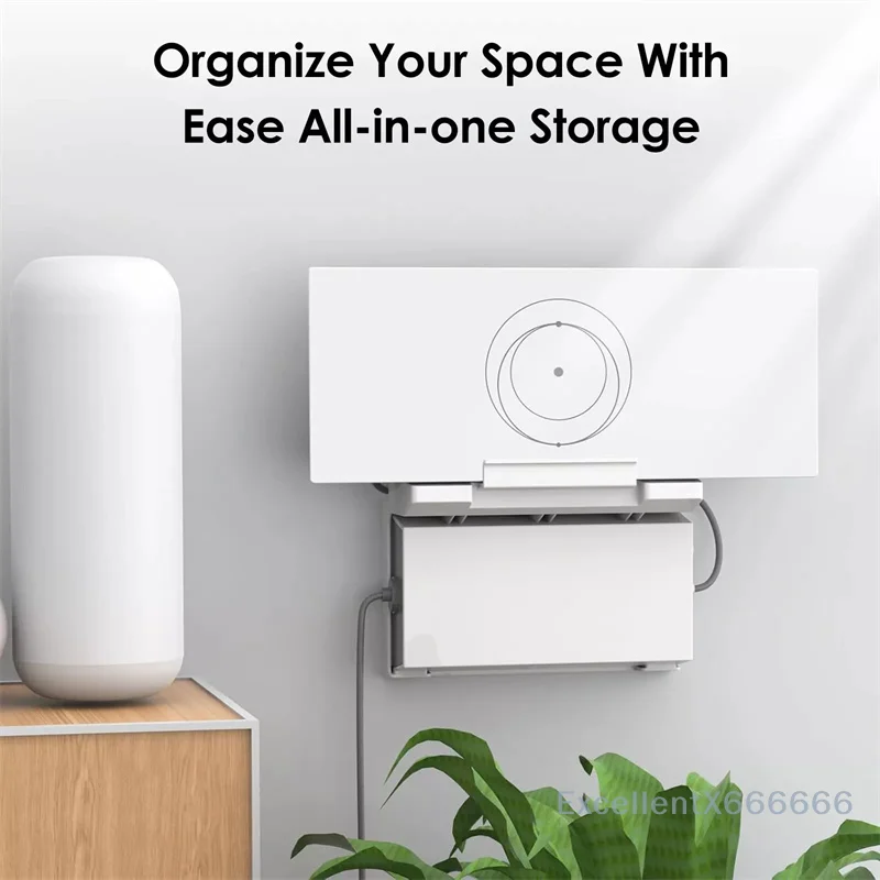 Soporte de pared 2 en 1 para enrutador Starlink Gen 3, Kit de soporte de montaje para ahorro de espacio, soporte para enrutador y fuente de alimentación