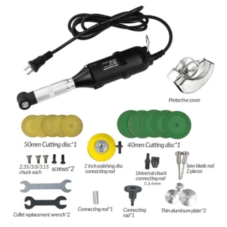 Amoladora de codo eléctrica de 90 grados, máquina pulidora multifunción, molde para pulir costuras de azulejos, tallado, pulido de codo