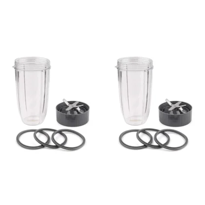 2 piezas de repuesto, copa de 32 Oz, hoja y anillo de sellado, juntas de goma de repuesto, Compatible con Nutribullet