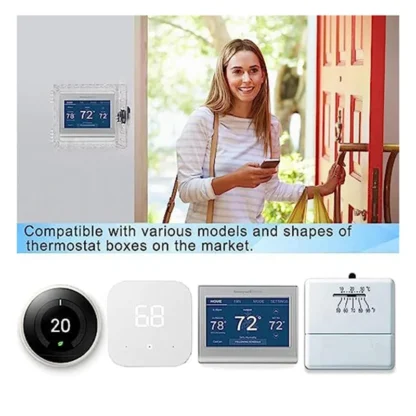 Protector de termostato Universal de venta diaria con cerradura, caja de bloqueo de combinación Universal, termostato acrílico transparente con cerradura de seguridad E
