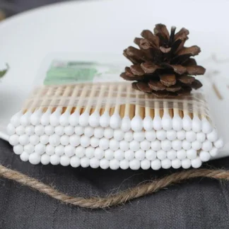 10/100 Uds hisopos de algodón desechables para aplicación de crema de belleza barras de algodón desmaquillantes