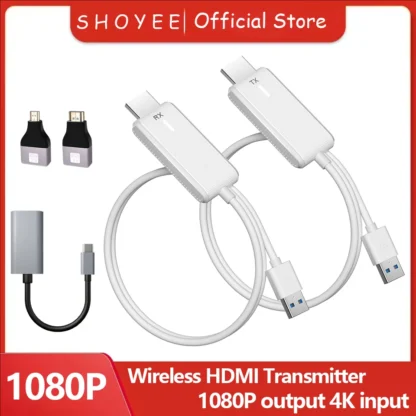 1080P 50M inalámbrico HDMI Video Audio transmisor receptor extensor adaptador de pantalla Dongle para TV Box Monitor proyector PC