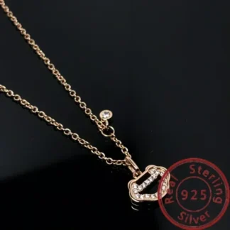"2025Nuevo collar de corazón Qilin de plata s925: elegancia premium, tendencia elegante, mejora el encanto, apto para precios"