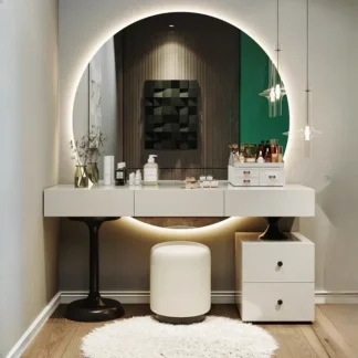 Juego de mesa de tocador de maquillaje, muebles de Hotel, habitación nórdica, organizador de dormitorio, tocador de noche, Tocador de lujo para mujer