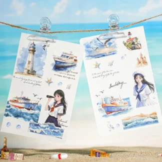 1 Uds./1 lote de cintas adhesivas decorativas que viajan contigo, pegatinas de papel para álbum de recortes DIY