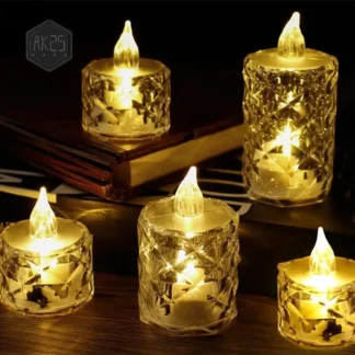 AK25-24 Uds. Velas candelitas Led con pilas lámpara de vela sin humo para mesas de comedor de bodas de San Valentín