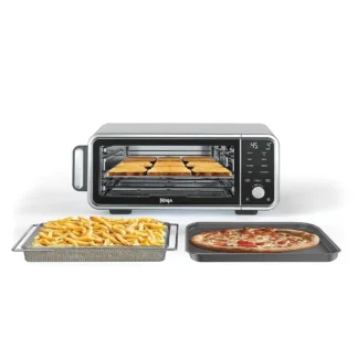 Horno de encimera Sp201 Digital Air Fry Pro 8 en 1 con altura extendida, acidad Xl, capacidad abatible hacia arriba y hacia afuera para espacio de almacenamiento, con
