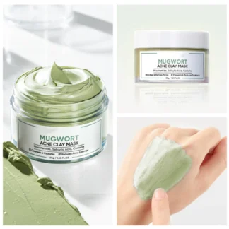 Artemisa, palo de arcilla, artemisa, eliminación de acné, película de barro, mascarilla Facial de limpieza, reduce los poros, hidrata el Control de aceite, máscara de artemisa 55g
