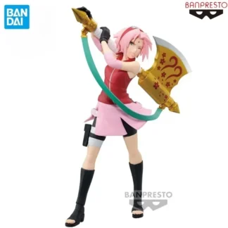 Original Banpresto NARUTO Shippuden Narutop99 Haruno Sakura 18cm PVC Anime figura modelo juguetes coleccionables regalo para amigos