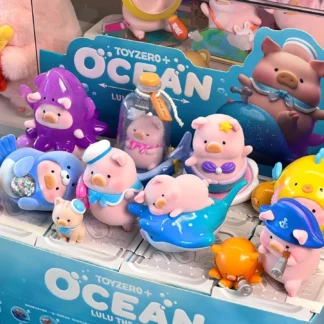 Caja ciega Original de cerdo enlatado LuLu Pig Ocean Series, modelo hecho a mano, adorno, muñeca, juguete para regalo, caja misteriosa personalizada