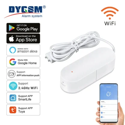 Tuya Mural Smart Wifi en casa Detector de nivel de agua alarma de detección de fugas aplicación remota notificación HDD caja Ssd