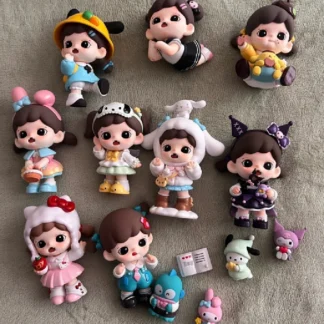 Caja ciega de personajes Sanrio X Baby Zreas teniendo una buena serie temporal, muñeca de dibujos animados Kawaii, caja misteriosa, regalo personalizado para niña