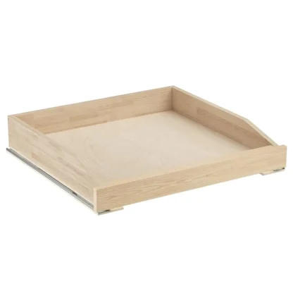 Organizador de gabinete extraíble de 221⁄2 pulgadas de ancho x 21 pulgadas de profundidad, estantes de almacenamiento de cajones deslizantes de Cierre Suave para cocina, estante de gabinete de madera extraíble