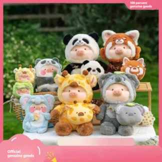 Cerdo enlatado Lulu Animal fiesta alrededor del ciervo de cuello corto de alta velocidad acelerando cocodrilo Lu mochila de felpa colgante regalo de cumpleaños