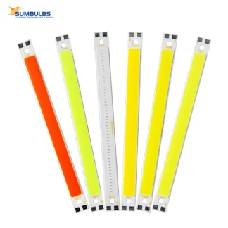 SUMBULBS 120x10mm 10W COB tira fuente de luz DC 12V bombilla de diodo emisor 6 colores DIY barra LED lámpara de Chip para iluminación