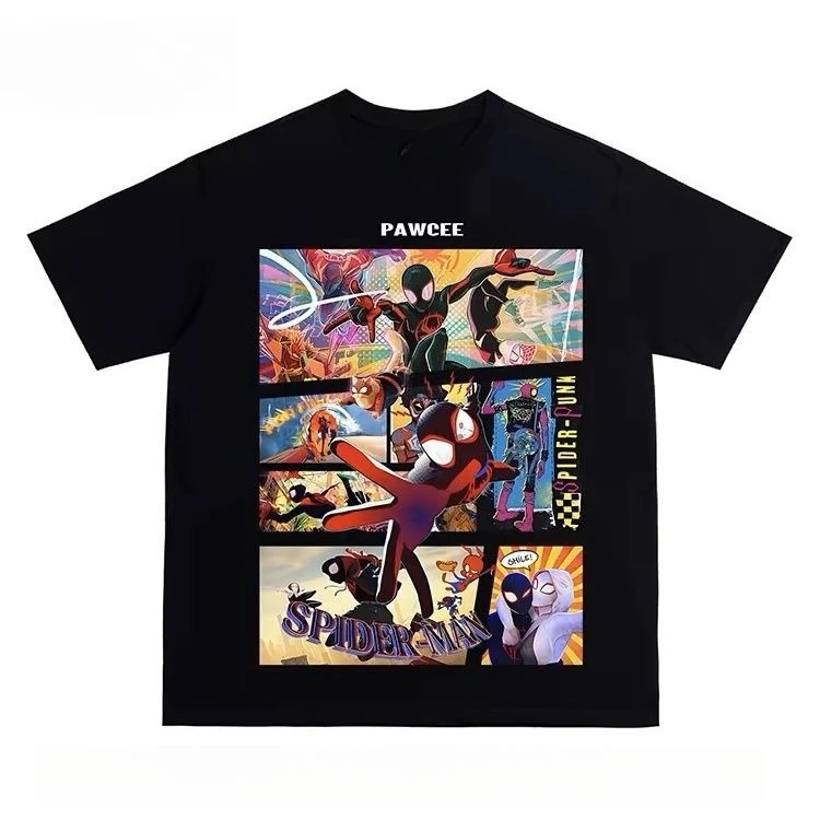 Ropa para padres e hijos, camiseta americana de manga corta con estampado de algodón de verano para niños y niñas, Top holgado