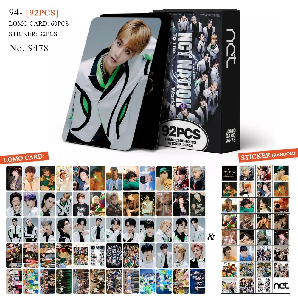 60 + 32 unids/set Kpop nct DREAM nuevo álbum tarjeta de fotos ídolo de niño coreano foto HD Mini pegatina Fans recoger postal regalo tarjeta LOMO