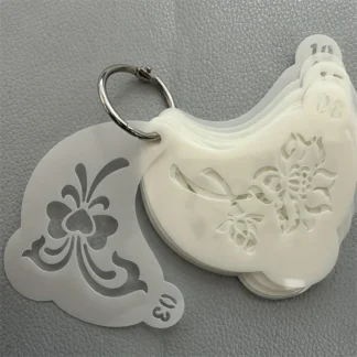 Plantillas de pintura facial reutilizables de 20 piezas: plástico duradero para mascotas, lavable y reutilizable con diseños florales, telarañas y corazones variados