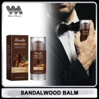 Perfume sólido de sándalo para hombres, bálsamo de Perfume ligero Woody, fragancia de larga duración, dijes, eliminador de olores, desodorante, bálsamos sólidos