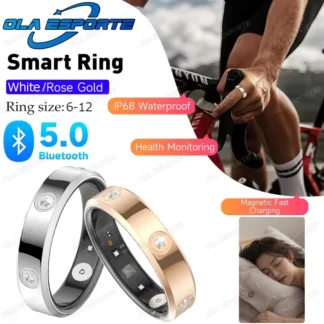 Nuevo anillo inteligente para mujer para Xiaomi Ring 2025 HRV Monitor de salud ritmo cardíaco mujeres Smartring IP68 y 5ATM impermeable modo multideporte