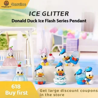 Donald Duck Ice Glitter Series caja ciega colgante caja misteriosa cara de vinilo pareja estatua modelo juguete para regalo