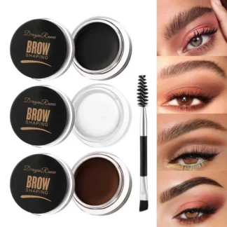 Pegamento para estilismo de cejas, pomada, jabón para estilismo de cejas, Gel fijador de cera con cepillo para mujeres, cosméticos para cejas, maquillaje en Gel para cejas