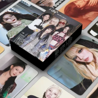 55 + 72 unids/set Kpop nuevo álbum WE ARE tarjeta Mini pegatinas Minnie YuQi MiYeon SoYeon sesión fotográfica colección de Fans postales regalo