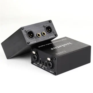 Aislador de audio ingenioso Aislador de audio de 2 canales Elimina el ruido actual Aislador de audio mezclador XLR 6,5