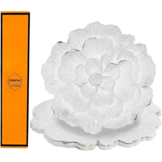 Juego de 12 manteles individuales redondos dorados, lavables, antideslizantes, resistentes al calor, para comedor, eventos, fiestas navideñas