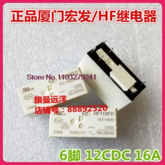 (5 unids/lote) HF115FD 012-1H3A 12V 12VDC 16A 012-1HS3AF. Stock original en stock