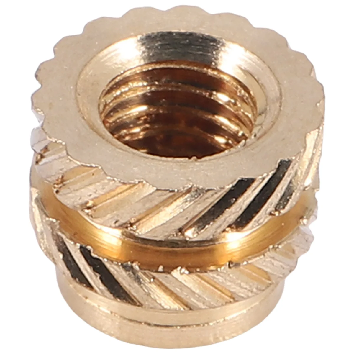 AU35 100 Uds M3 rosca moleteada latón roscado juego de calor tuerca de inserción resistente al calor, M3X5X4, para impresora 3D Voron 2,4 Etc.