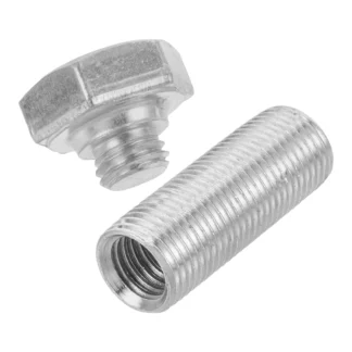 Caja de almacenamiento en forma de tornillo plateado, contenedor oculto realista para acampar, actividades al aire libre, escondite de perno de Metal secreto