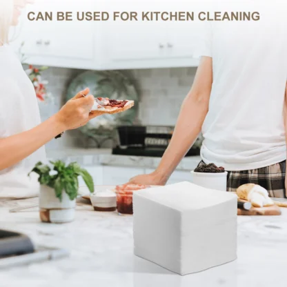 100 Uds. Almohadillas desmaquillantes no tejidas para eliminación de maquillaje limpieza profunda limpiaparabrisas de papel Ideal uso diario para el cuidado de la piel