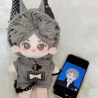 20cm Anime Haikyuu!! Sugawara Koushi Cute Stuffed Toys Cartoon Dress-up Plush Dolls Cotton Body Cosplay Outfit Plushie Xmas Gift