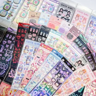 SKYSONIC-pegatinas decorativas de 3 piezas, 4 piezas, 6 piezas, postales, álbum de recortes, diario coreano, suministros de papelería, novedad de 2023
