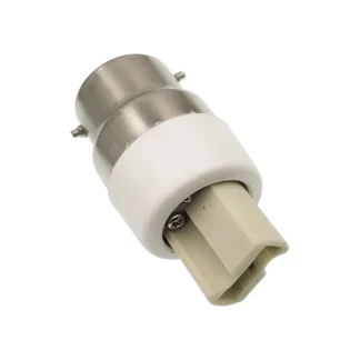 Adaptador de enchufe de luz B22 a G9, convertidor de soporte de Base de lámpara, permite instalar G9 CFL LED halógeno en casquillo de bayoneta B22, 2 uds.