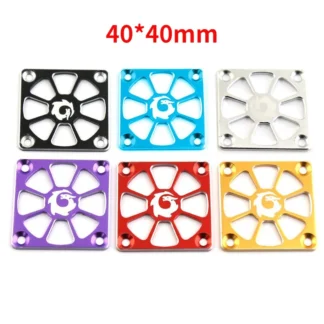 Cubierta de ventilador de refrigeración de Motor de aleación de aluminio, 40x40mm, para Motor de coche RC, cubierta protectora de ventilador de refrigeración ESC