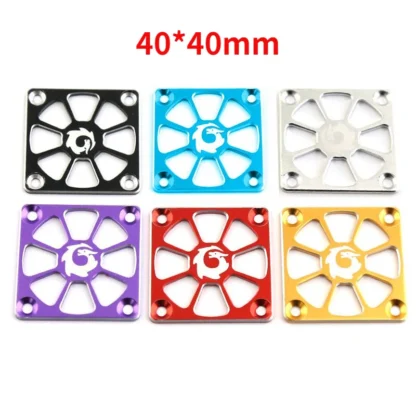 Cubierta de ventilador de refrigeración de Motor de aleación de aluminio, 40x40mm, para Motor de coche RC, cubierta protectora de ventilador de refrigeración ESC