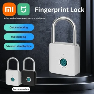 Candado de huella digital inteligente Xiaomi IP54 candado impermeable y a prueba de herrumbre cerradura electrónica inteligente antirrobo con contraseña cajón de gabinete