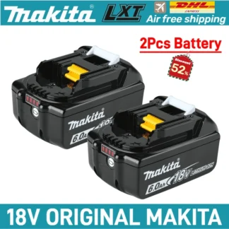 Batería recargable Makita 100% Original, batería de herramienta Makita, 6Ah/5Ah/3Ah, para batería Makita de 18V BL1840 BL1830 BL1850 BL1860B