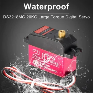 Servo impermeable de alta velocidad DS3218 20KG 180/270 grados Servo Digital Baja Servo con brazo de Metal para coches 1/8 1/10 RC